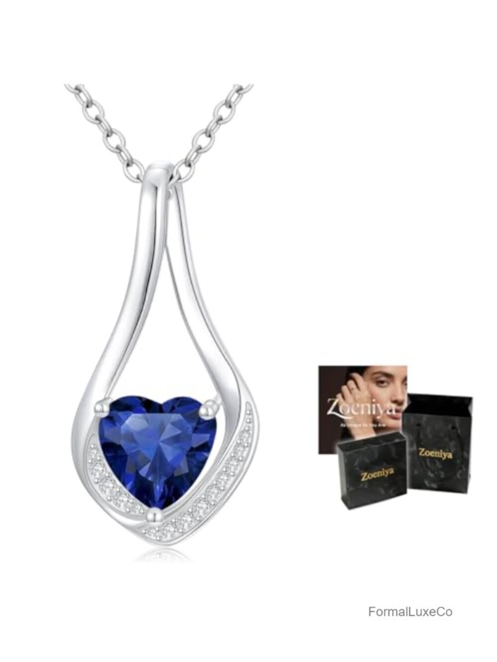 Infinity Birthstone Necklace for Women 14K Gold Plated Pendant